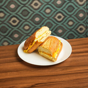 Eggs (3), cheese on a Hero